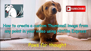 How to create a YouTube thumbnail 👍 image from your video using Hitfilm Express