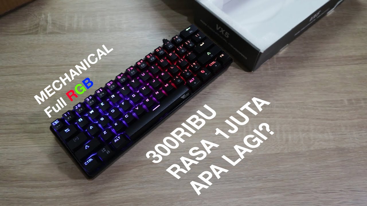  Vortex  VX5  Unboxing Dan Review Mechanical Keyboard Outemu 