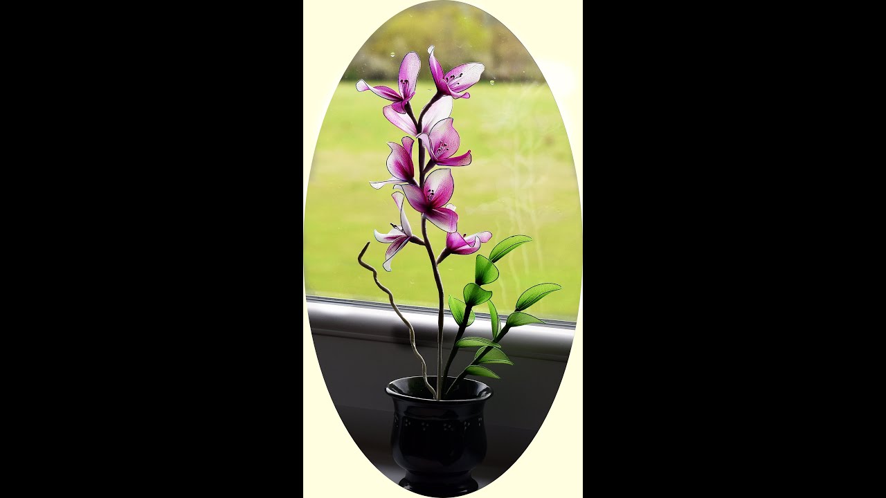 Harisnyavirág dekoráció készítés. Nylonflowers,Stocking flowers to make