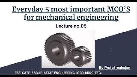 Applied mechanics MCQ question #8
