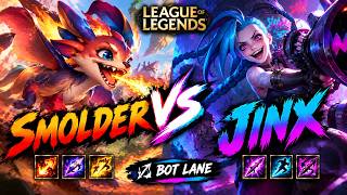 SMOLDER VS JINX | ¡DUELO EXPLOSIVO EN BOT LANE! 🔥🐉 | League of Legends