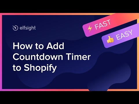 How to Add Countdown Timer to Shopify