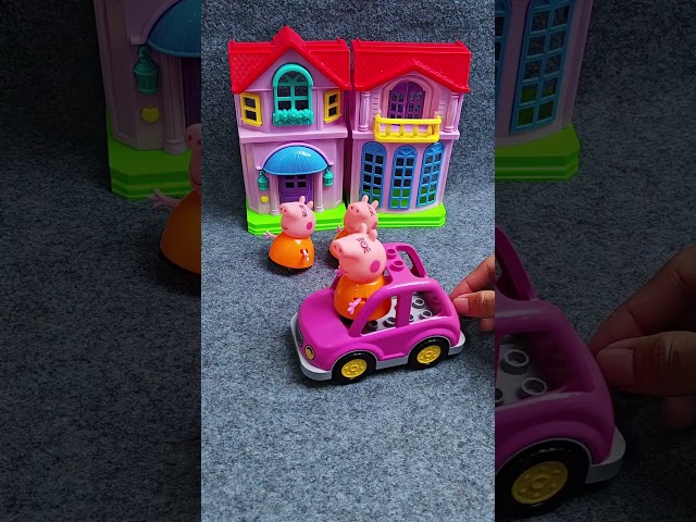 Satisfying with Unboxing & a lot of Mommy Peppa pig Toy ASMR #toys #peppapig #shorts