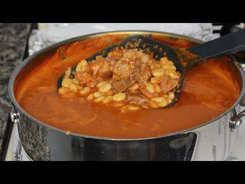 Video: Carne De Cerdo Con Frijoles Blancos