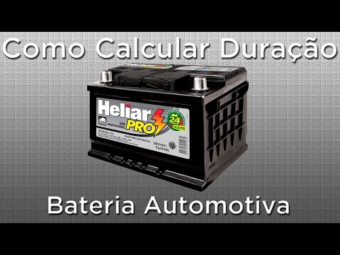 Como calcular a duração de uma bateria 12V com exemplo de consumo