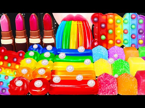 <strong>ASMR</strong> EDIBLE LIPSTICK, EDIBLE POP IT, <strong>PUSH</strong> POP 먹는 립스틱, 팝잇 먹방 MUKBANG, EATING