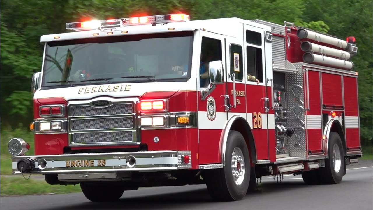 Perkasie Fire Company Engine 26 Responding 7/7/23 YouTube