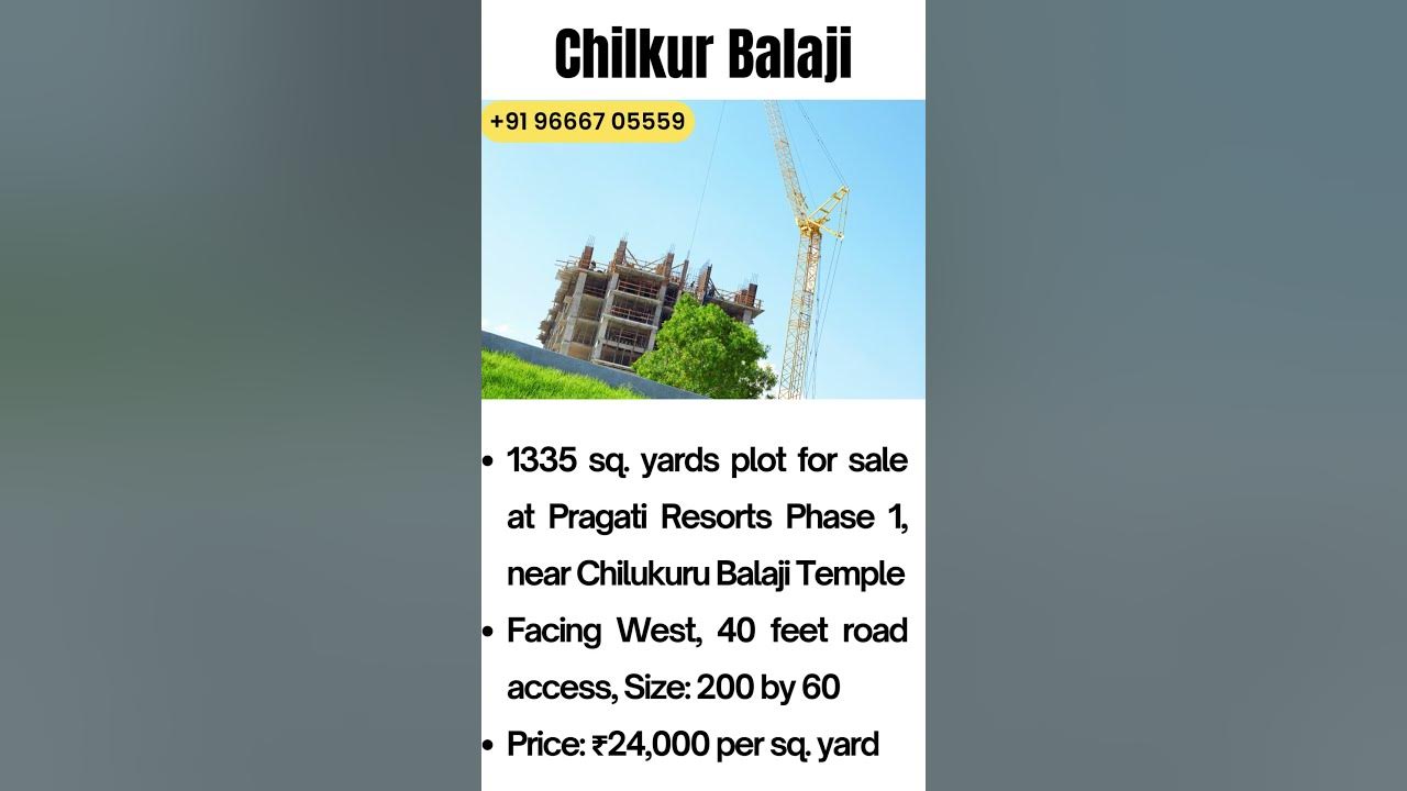 Spacious Plot for Sale 1335 sq. yards Pragati Resorts Phase 1