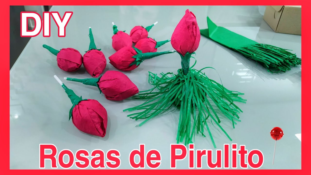 DIY - Rosas de Pirulito - Lembrancinhas Bela e a Fera - faça você mesmo -  thptnganamst.edu.vn