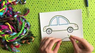 видео: Самая простая вышивка для детей картинка: Самая простая вышивка для детей