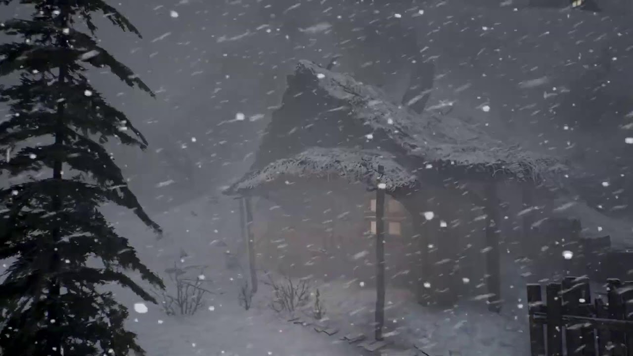 BRUTAL GREENLAND WINTER with EXTREME COLD & snow storm for sleeping. FROZEN COASTLINE MAELSTROM 2025