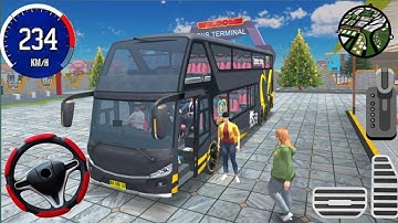 Bus Simulator Games 2025 - Ultra-realistic Tourist Bus Driving 3D - Bus Game Android Gameplay