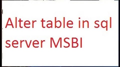 Alter table in sql server 2012-vlr training