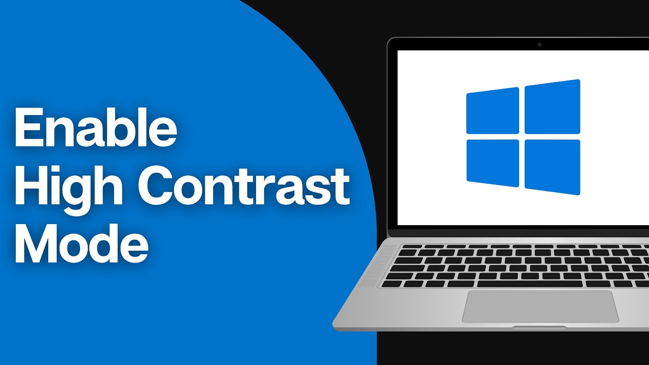 Enable High Resolution Mode How to Enable High Contrast Mode on Windows - YouTube
