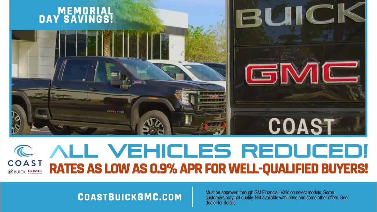 Coast Buick GMC Memorial Day Sales Event 15 YouTube