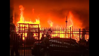 Fire breaks out at Seattle encampment under I-5