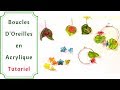 Tutoriel Boucles D'Oreilles + Trucs et Astuces pour Colorer vos Perles Acrylique