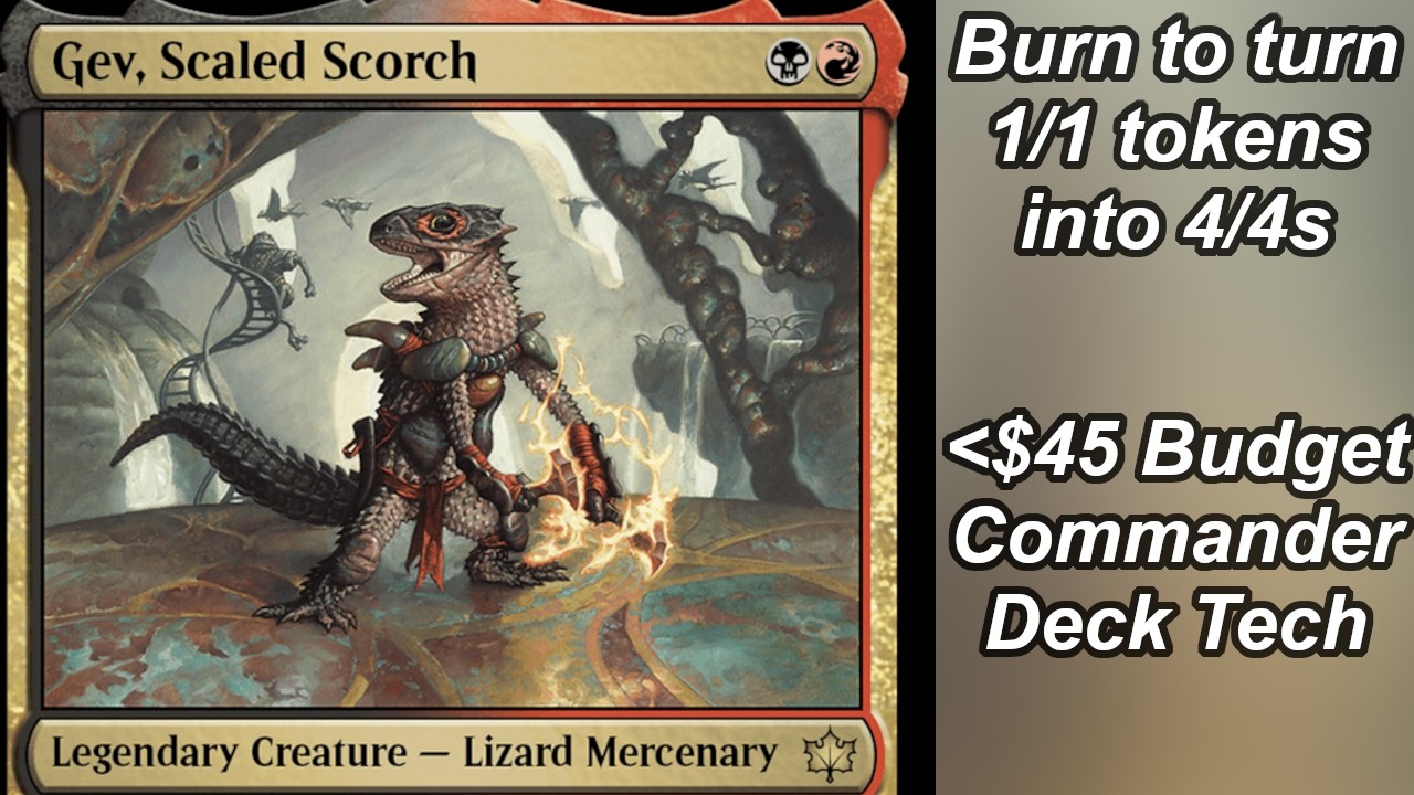 mtg lizard commander deck Challenge Deck Mtg Gev Scaled Scorch EDH Commander Deck - Rakdos Lizard  Outlaws