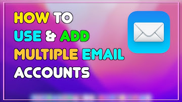 How to use and add multiple mail on Mac mail [add and delete]