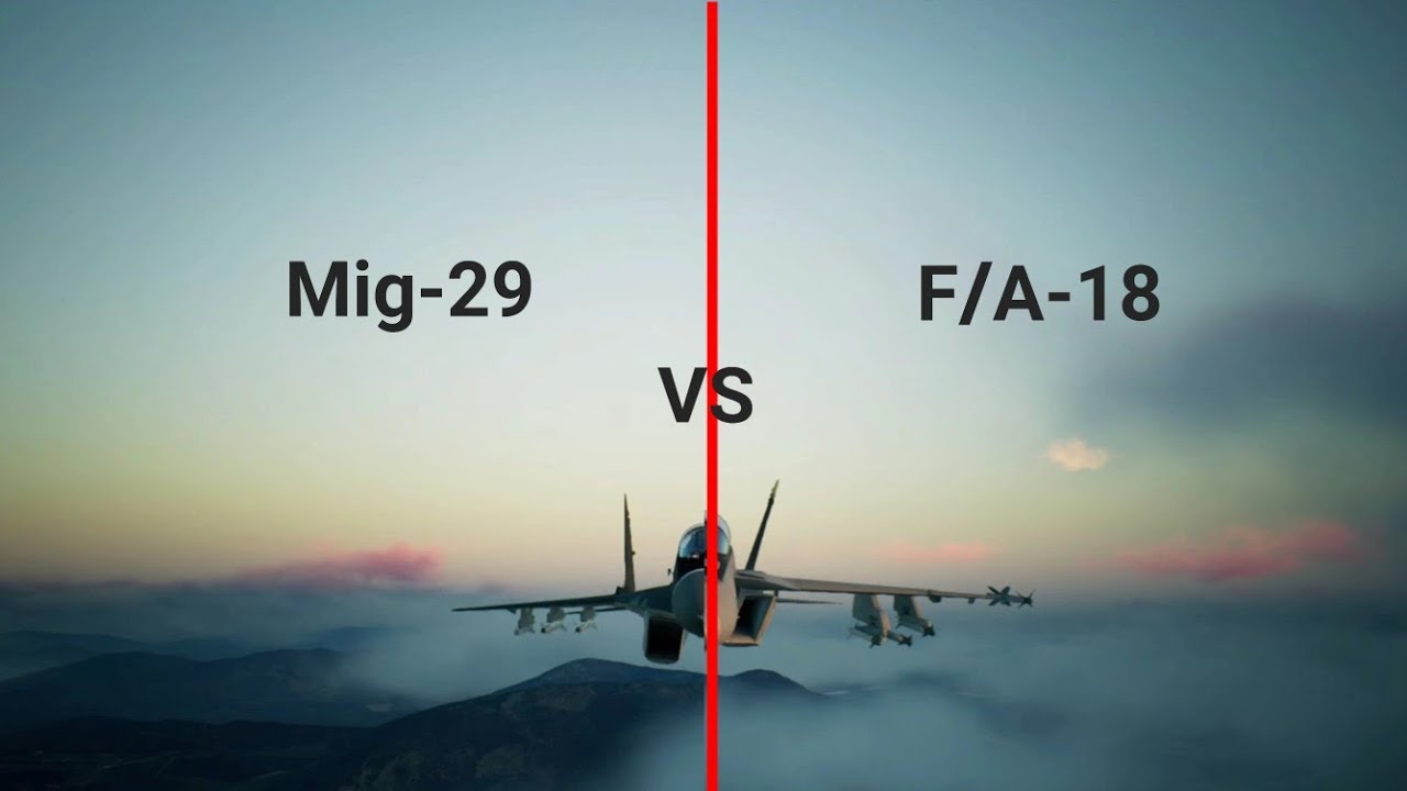 Mig-29 vs F/A-18 - YouTube