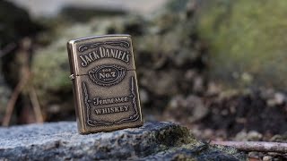 New Zippo - Jack Daniels Old no. 7 Brass Emblem (264JDL)