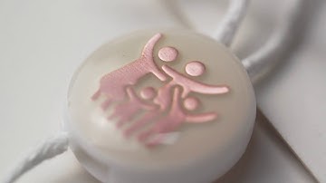 Epoxy & Gold foil hang tag string plastic seal tag