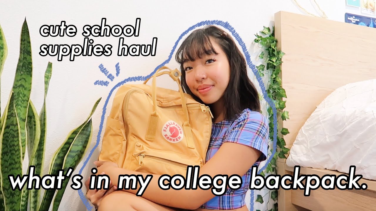 WHAT'S IN MY COLLEGE BACKPACK/SCHOOL SUPPLIES HAUL 2019
