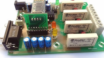 Quattro relè via seriale o bluetooth