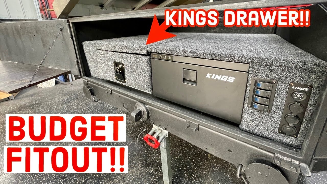 BEST CAMPING Setup On a BUDGET! CUSTOM FIT-OUT Using KINGS DRAWER SAVE $$$  Doing THIS! 