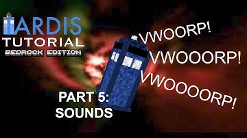 Minecraft Bedrock TARDIS Tutorial Part 5: Sounds