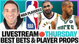 NBA LIVE 🔴 Playoffs Best Bets \u0026 Player Props | 5:30 EST | Thursday May 2