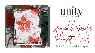 Unity Quick Tip: Stamped Watercolor Pattern Paper