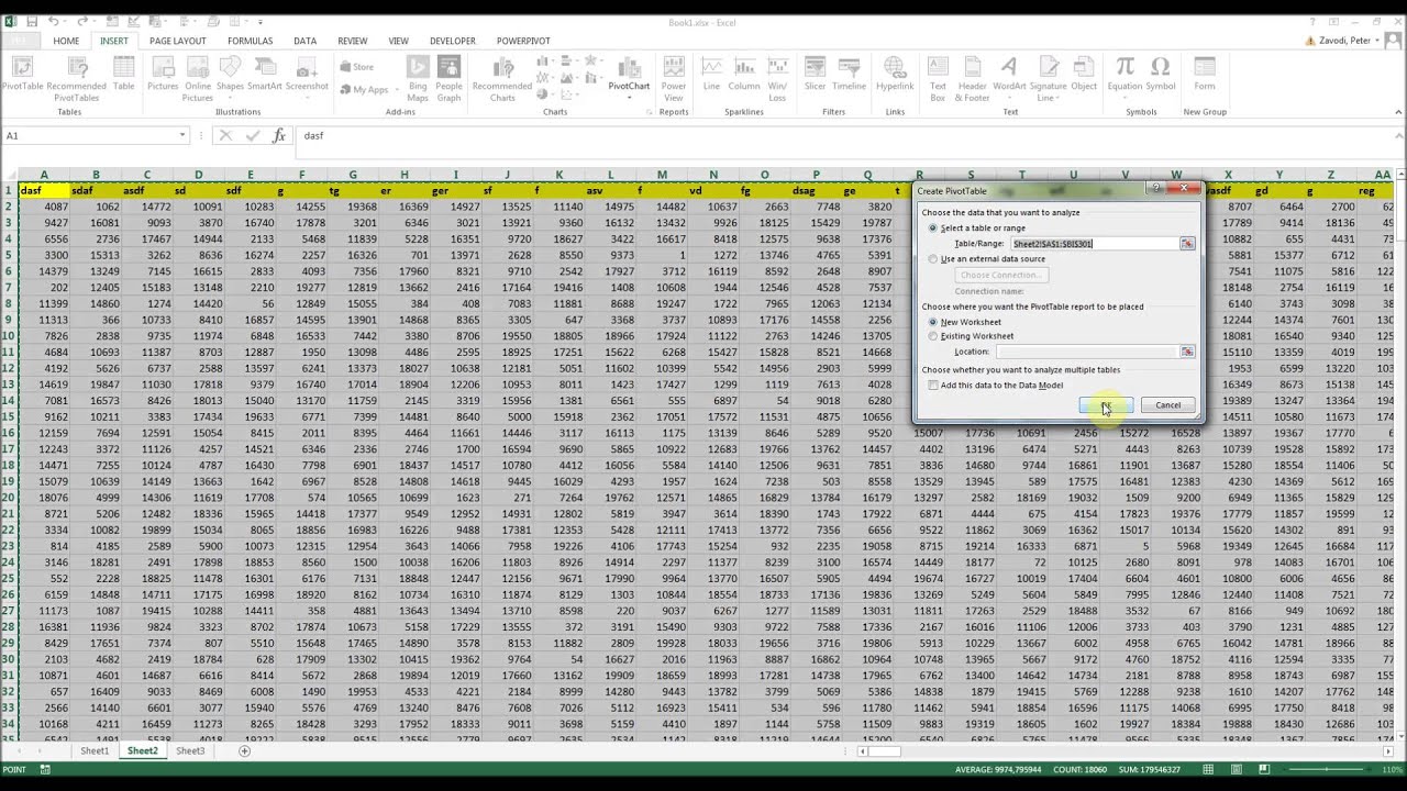 Pivot Table Field Name Is Not Valid Error By Excelquicktips Youtube