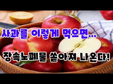 사과를 이렇게 먹으면 장 속 노폐물이 쏟아져 나온다!(쉽게 만드는 방법 포함)