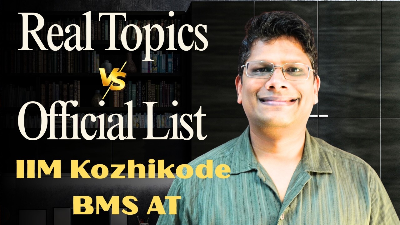 IIM Kozhikode BMS 2026 | The Hidden Quant Topics You Must Know! - YouTube