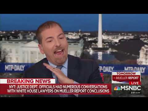 'This Is Actual Collusion!' Chuck Todd Blows Up Over Report That DOJ Briefed Trump on Mueller Report