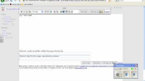 Howto make Wiki and upload photos