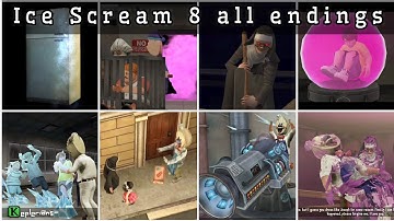 Ice Scream 8 all endings
