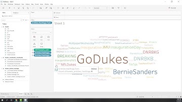 Lab 5 Use #Tableau to Analyze #Twitter Data in #MongoDB