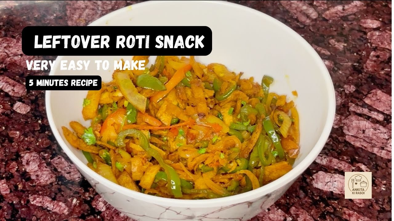 Bachi Roti Se Banao Super Tasty Snack | Easy And Yummy | Zero Waste Recipe 😋