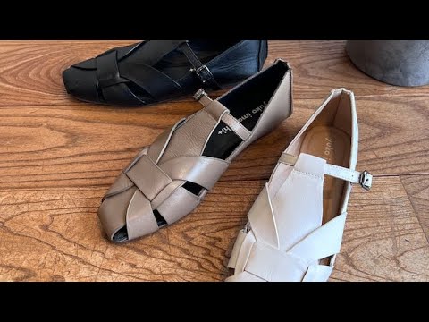 yuko imanishi+ SERI LIGHTGRAY 36size 23㌢ yuko imanishi+ / Soft Leather Cross Strap Sandals [SERI] - YouTube