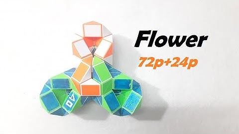 COMBINATION OF 2 SNAKE CUBE (72p+24p) - Flower