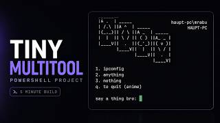 Making a Simple Terminal Tool with PowerShell