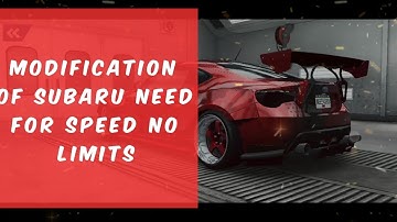 Modification of car| Need for speed no limits| best car modification