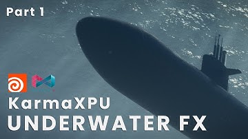 Create an Underwater Shot in Houdini (Part 1) | KarmaXPU + MaterialX Workflow