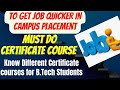 How to get best & quicker job in campus placements||how to crack campus placement in B.Tech