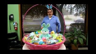 Mario Builds a Giant Easter Basket From a Kiddie Pool and a Hula Hoop