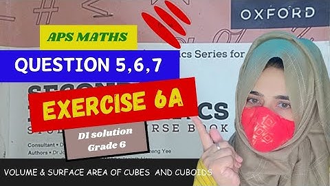Exercise 6A Question no 5,6,7 New secondary Mathematics||chapter6Book1||aps Maths Grade 6