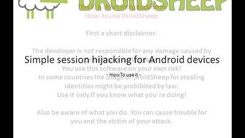 how to use droidsheep for rooted android device