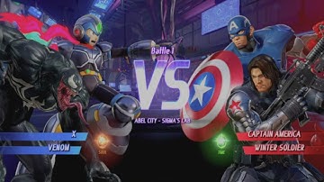 MARVEL VS. CAPCOM: INFINITE Megaman X Alt.,Venom In Arcade Mode